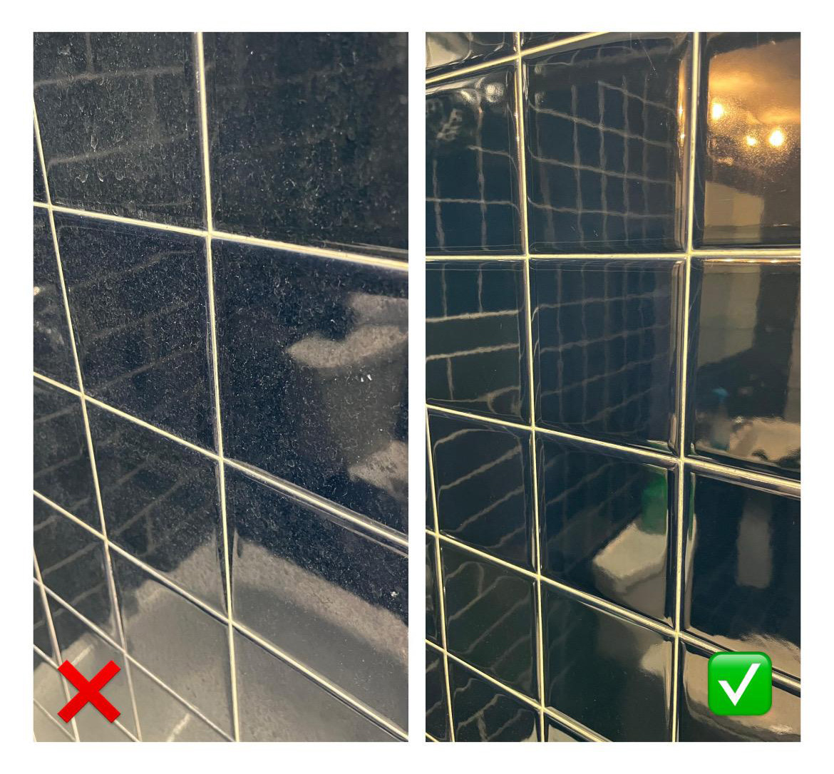 before and after cleaning
