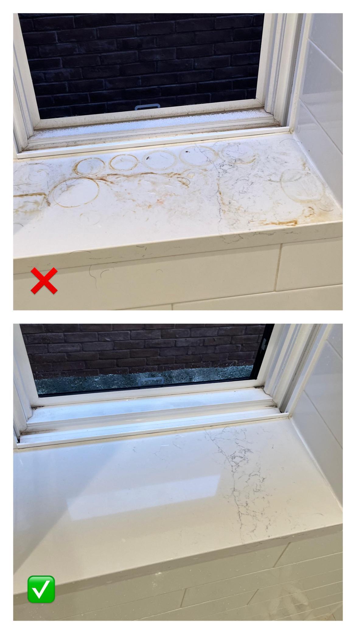 before and after cleaning