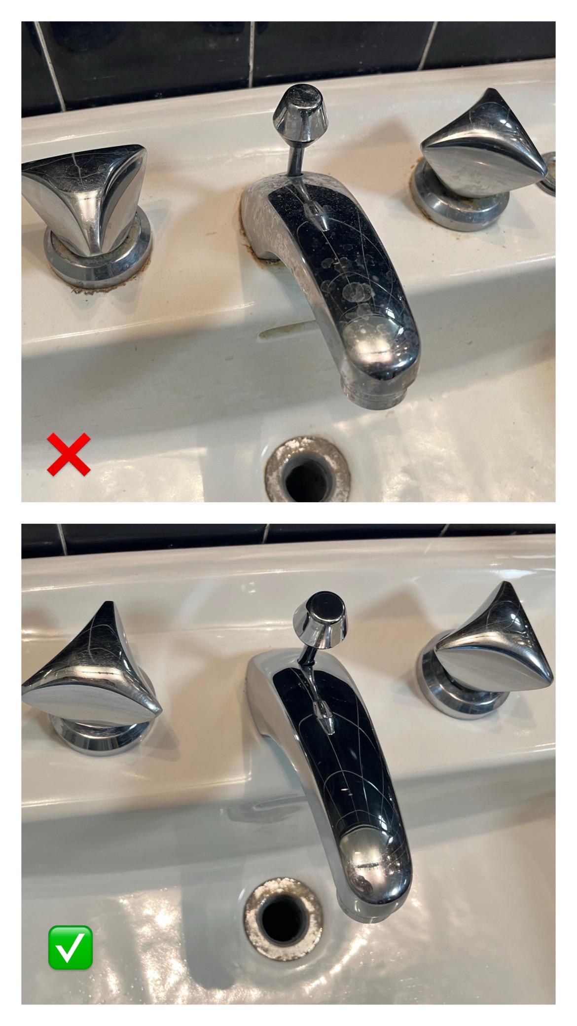 before and after cleaning